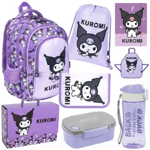 ZESTAW SZKOLNY 8-ELEMENTÓW KUROMI VIOLET ST. MAJEWSKI - Zestawy szkolne - miniaturka - grafika 1