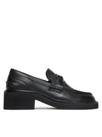 Półbuty damskie - Tommy Jeans Loafersy Tjw Chunky Loafer EN0EN02789 Czarny - miniaturka - grafika 1