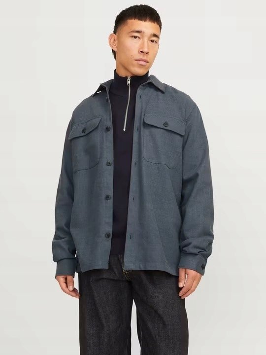 JACK&JONES MĘSKA KOSZULA CASUAL Z KIESZENIAMI S 17CA