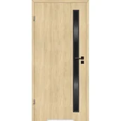 Drzwi wewnętrzne - Drzwi wewnętrzne 80L pokojowe dąb amber lakierowane vega + pw podcięcie lewe - miniaturka - grafika 1