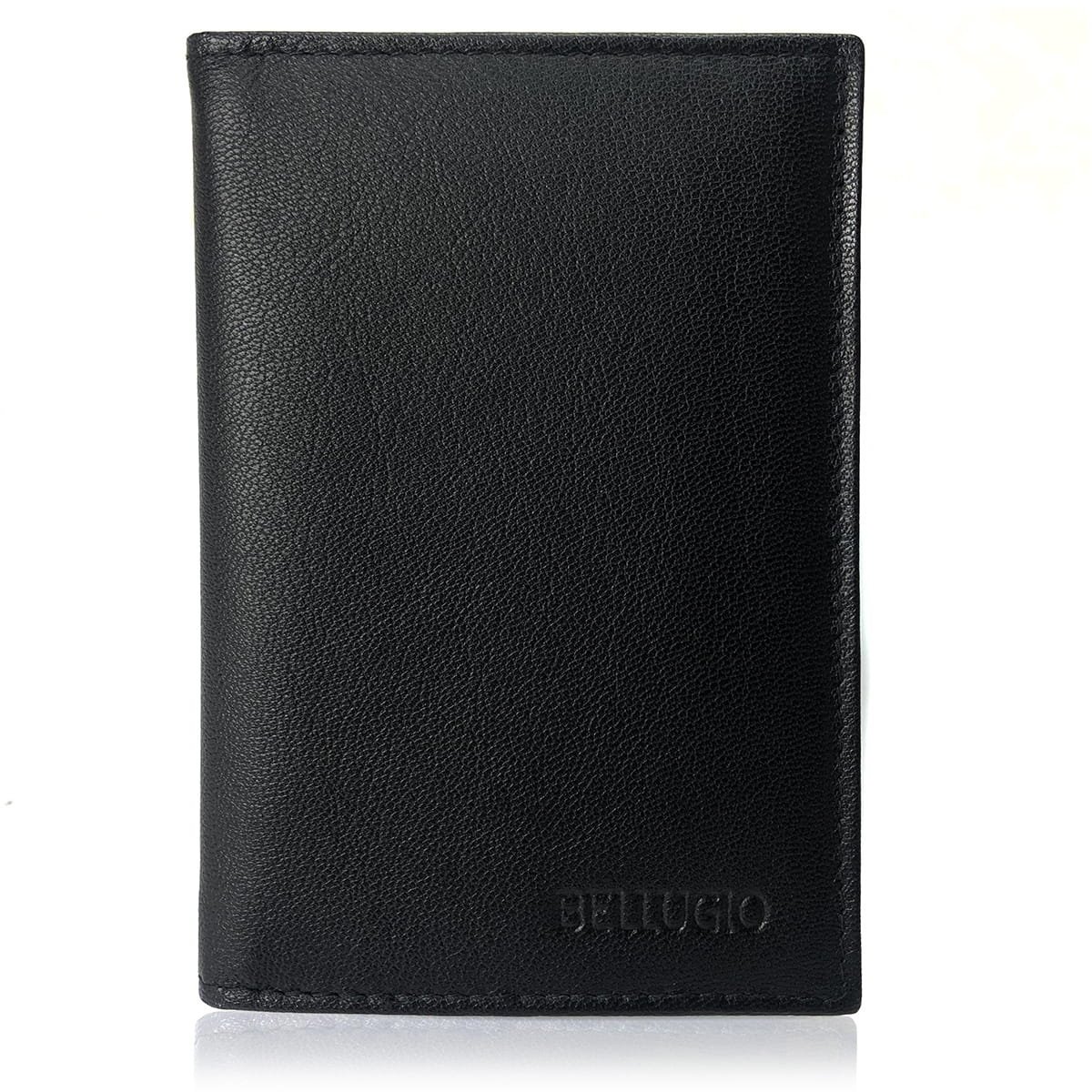 Skórzane etui z systemem RFID czarne
