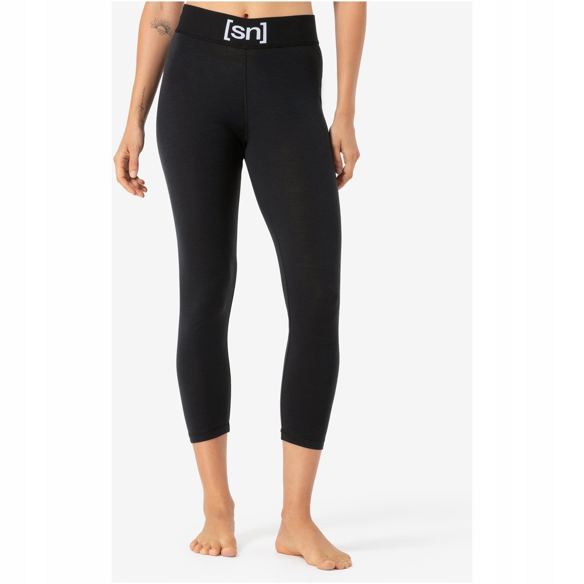 Legginsy termoaktywne Super.natural Tundra175 Tight - czarne, rozmiar XXL