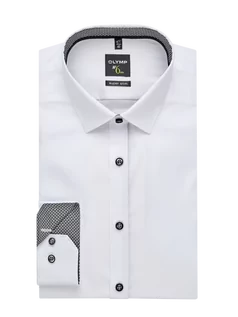 Koszule męskie - Koszula biznesowa o kroju super slim fit z popeliny - grafika 1