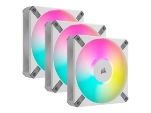 Corsair iCUE AF120 RGB ELITE - White - 3-pack - Chłodzenie do obudowy - 120 mm - 34 dBA - Wentylatory komputerowe - miniaturka - grafika 2