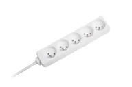 Listwy zasilające - Przedłużacz Elektryczny 5GNIAZD Uz 5,0M Biały 4044 - miniaturka - grafika 1