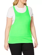 Koszulki i topy damskie - Urban Classics TB462 Damski sportowy T-shirt damski Luźny Burnout Tanktop, Neonowy zielony, XL - miniaturka - grafika 1