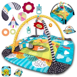 DUŻA DWUSTRONNA MATA EDUKACYJNA DLA DZIECI ZESTAW - Maty edukacyjne - miniaturka - grafika 1