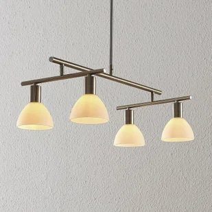 Lampa wisząca Kordelia Lindby, możliwość ściemniania, aluminiowy / szary / cynkowy, salon / jadalnia, metal, nowoczesny - Lampy sufitowe - miniaturka - grafika 5