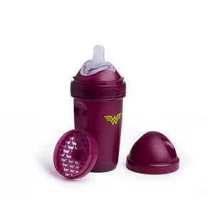 Herobility butelka antykolkowa Herobottle 240 ml, WonderWoman + smoczek M (2 m+) scandinavian-baby-10048-0 - Butelki dla niemowląt - miniaturka - grafika 1
