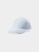 Czapki damskie - 4F Czapka z daszkiem sherpa strapback damska - biała S - miniaturka - grafika 1