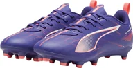 Piłka nożna - Puma Ultra 5 Play FG/AG młodzieżowe buty piłkarskie dla dzieci lapis lazuli white sunset glow Gr 36 - miniaturka - grafika 1