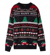 Swetry męskie - ŚWIĄTECZNY SWETER-EK UNISEX MĘSKI Z DŁUGIM RĘKAWEM CHRISTMAS L - miniaturka - grafika 1