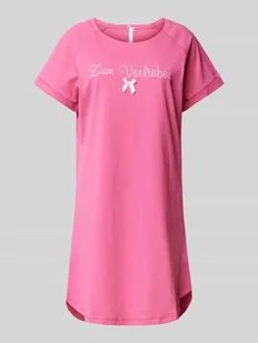 Koszula nocna z wyhaftowanym napisem model ‘Zum Verlieben/Hase’ - Bielizna nocna - miniaturka - grafika 1