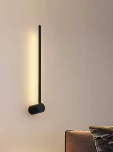 COPEL Kinkiet LAMPA ścienna CGZENW1 COPEL metalowa OPRAWA tuba LED 7W 3000K do sypialni czarna CGZENW1 - Lampy ścienne - miniaturka - grafika 1