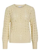 Swetry damskie - Vila Sweter w kolorze beżowym - miniaturka - grafika 1