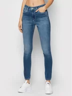 Spodnie damskie - Pepe Jeans Jeansy Dion PL204155 Niebieski Skinny Fit - miniaturka - grafika 1