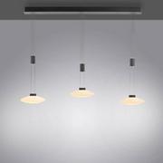 Lampy sufitowe - Zuma Line Lautada 2081-18 lampa wisząca zwis 3x26W LED 3000K czarna - miniaturka - grafika 1