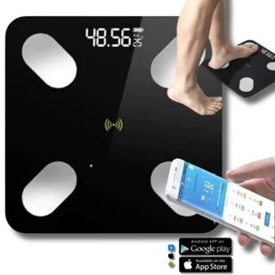 Waga Łazienkowa 180kg Bluetooth Elektroniczna Bt Inteligentna - Wagi łazienkowe - miniaturka - grafika 1