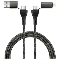 Kable USB - Kabel USB Typ-C/USB - USB Typ-C/Lighning FOREVER Core 1.2 m Czarny - miniaturka - grafika 1