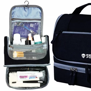 Duża Kosmetyczka Podróżna Organizer Wisząca Z Haczykiem XXL TIC-BAG DARK - Kosmetyczki, organizery i kuferki - miniaturka - grafika 1