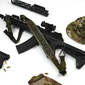 Amunicja i osprzęt ASG - RAGNAROK Pas jednodwupunktowy z szerokim naramiennikiem RAGNARR Gen.II Woodland - miniaturka - grafika 1