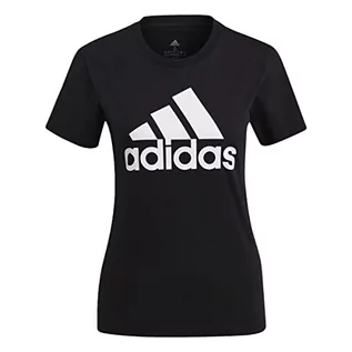 Bluzki damskie - Adidas Damska bluzka W Bl T, czarna/biała, S - grafika 1