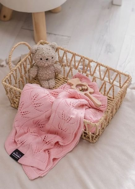 Kocyk Koc Dziany BAMBUS 75x100 cm Blush Pink JUKKI