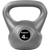 Kettlebell - MOVIT Kettlebell Hantle szara - 4 kg - miniaturka - grafika 1