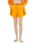 Spodenki damskie - TOM TAILOR Denim Damskie 1036506 szorty bermudy, 31684-Bright Mango Orange, XS, 31684 – Bright Mango Orange, XS - miniaturka - grafika 1
