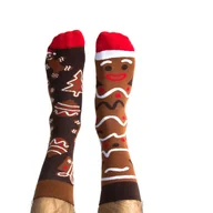 Skarpetki męskie - Skarpetki świąteczne El Gingero 40-43 - Skarpety bawełniane Nanushki - miniaturka - grafika 1