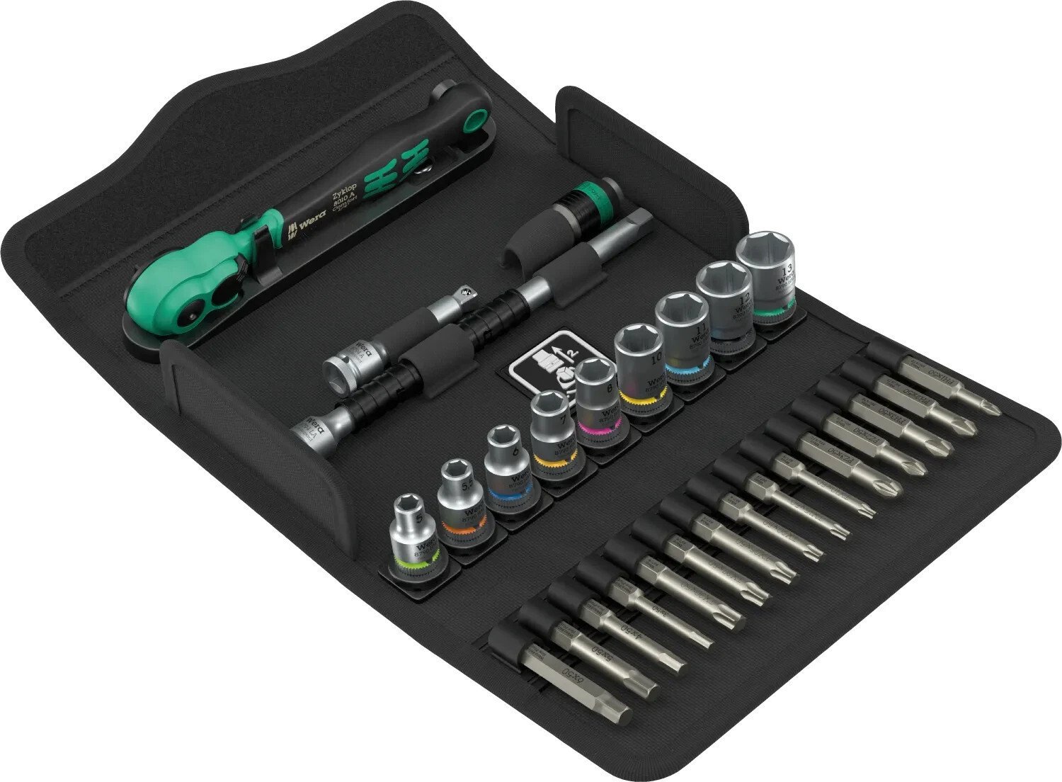 Wera Zestaw narzędzi 8100 SA 14 Zyklop Comfort zestaw kluczy nasadowych 1/4 5005541001