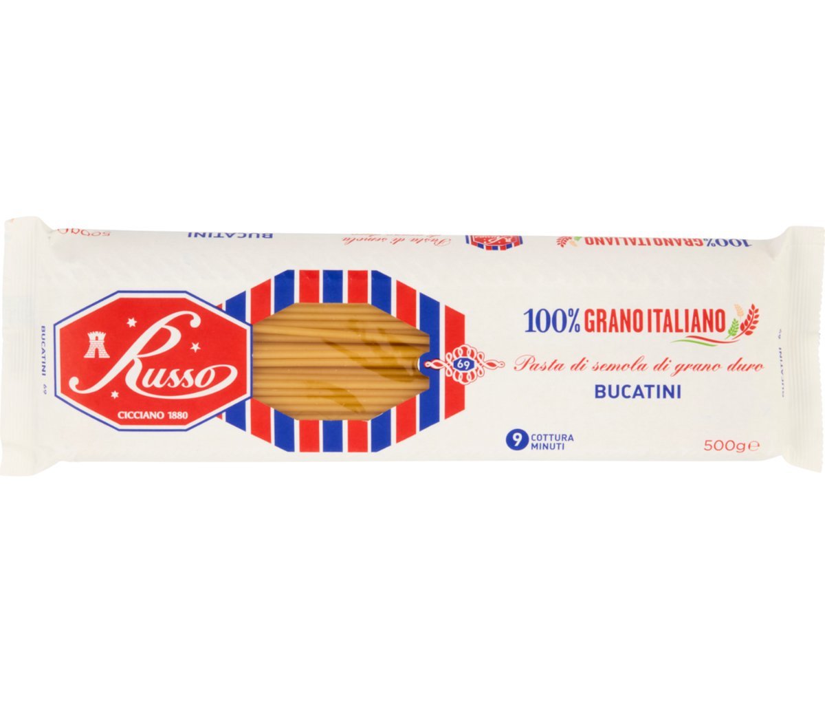 Makaron Bucatini Russo 500g nitki z dziurką pszenny z Włoch