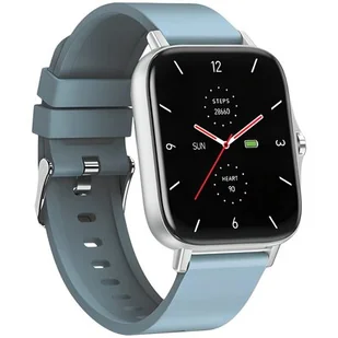 Maxcom FW55 Aurum Pro Srebrno-niebieski - Smartwatch - miniaturka - grafika 1