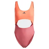 Stroje kąpielowe - adidas Damski strój kąpielowy, Coral Fusion/Pink Strata/Coral Fusion, 30 - miniaturka - grafika 1