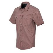 Koszule męskie - Helikon - Koszula Covert Concealed Carry Short Sleeve - Dirt Red Checkered - KO-CCS-CB-C5 - miniaturka - grafika 1