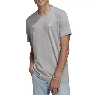 Koszulki sportowe męskie - Koszulka adidas Originals Loungewear Adicolor Essentials Trefoil Tee GN3414 - szara - Adidas - grafika 1