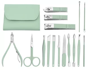 Zestaw manicure, cążki, nożyczki, zestaw do manicure Solingen 42069-GREEN - Zestawy do manicure i pedicure - miniaturka - grafika 1