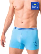 Majtki męskie - SZORTY KEY MXH-779 A24 NI (kolor niebieski, rozmiar XXL) - miniaturka - grafika 1