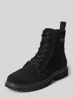 Botki męskie - Buty skórzane ze sznurowaniem model ‘EVA’ - miniaturka - grafika 1