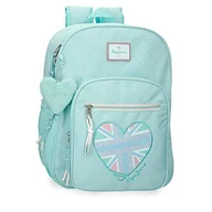 Plecaki - Pepe Jeans Nerea Plecak Dwukomorowy 15,6l Niebieski 30x40x13 cms Poliester, niebieski, Talla única, Podwójny plecak Przedział Adaptacyjny do wózka - miniaturka - grafika 1