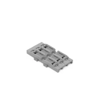 Kostki, złączki, wtyczki - Adapter montażowy 3-tor. do złączki przelotowej 221-2411, szary (opk.5szt) - miniaturka - grafika 1