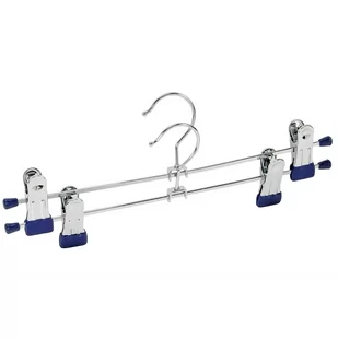 Wenko 10501211100 hak do pałąkiem Snap 30 zestaw podwójny wieszak na ubrania, obrotowy talerz, przesuwane Clips, metal, tworzywo sztuczne, 30 cm, ciemnoniebieskie 10501211100 - Wieszaki i stojaki - miniaturka - grafika 2