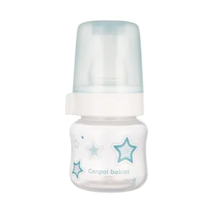 Canpol babies Canpol Butelka antykolkowa Newborn 60 ml 0m+ : Kolor - Niebieski | PONAD 10 TYŚ PRODUKTÓW W ATRAKCYJNYCH CENACH | SZYBKA - Butelki dla niemowląt - miniaturka - grafika 1