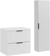 Meble łazienkowe - Zestaw meblowy 60cm z blatem i Szafką wysoką - miniaturka - grafika 1