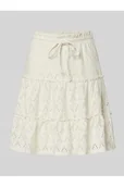 Spódnice - Spódnica mini z haftem angielskim model AMALINA - Vila - miniaturka - grafika 1
