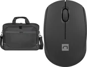 Torby na laptopy - Torba Natec Torba Natec Kudu czarna 15.6" NTO-2238 + Mysz Stork NMY-2000 M-9121108 - miniaturka - grafika 1