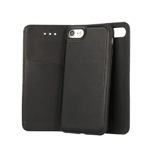 Vennus Twin 2w1 skórzane etui na telefon z klapką i funkcją podstawki czarne etui na telefon Samsung Galaxy S9 Plus G965F - Etui i futerały do telefonów - miniaturka - grafika 1