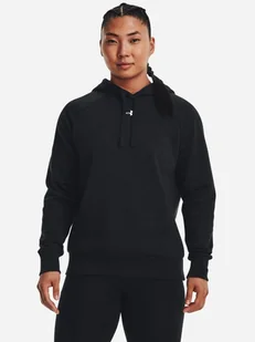 Bluza damska z kapturem ciepła Under Armour UA Rival Fleece Hoodie 1379500-001 M Czarna (196883854936). Bluzy z kapturem damskie - Bluzy damskie - miniaturka - grafika 1