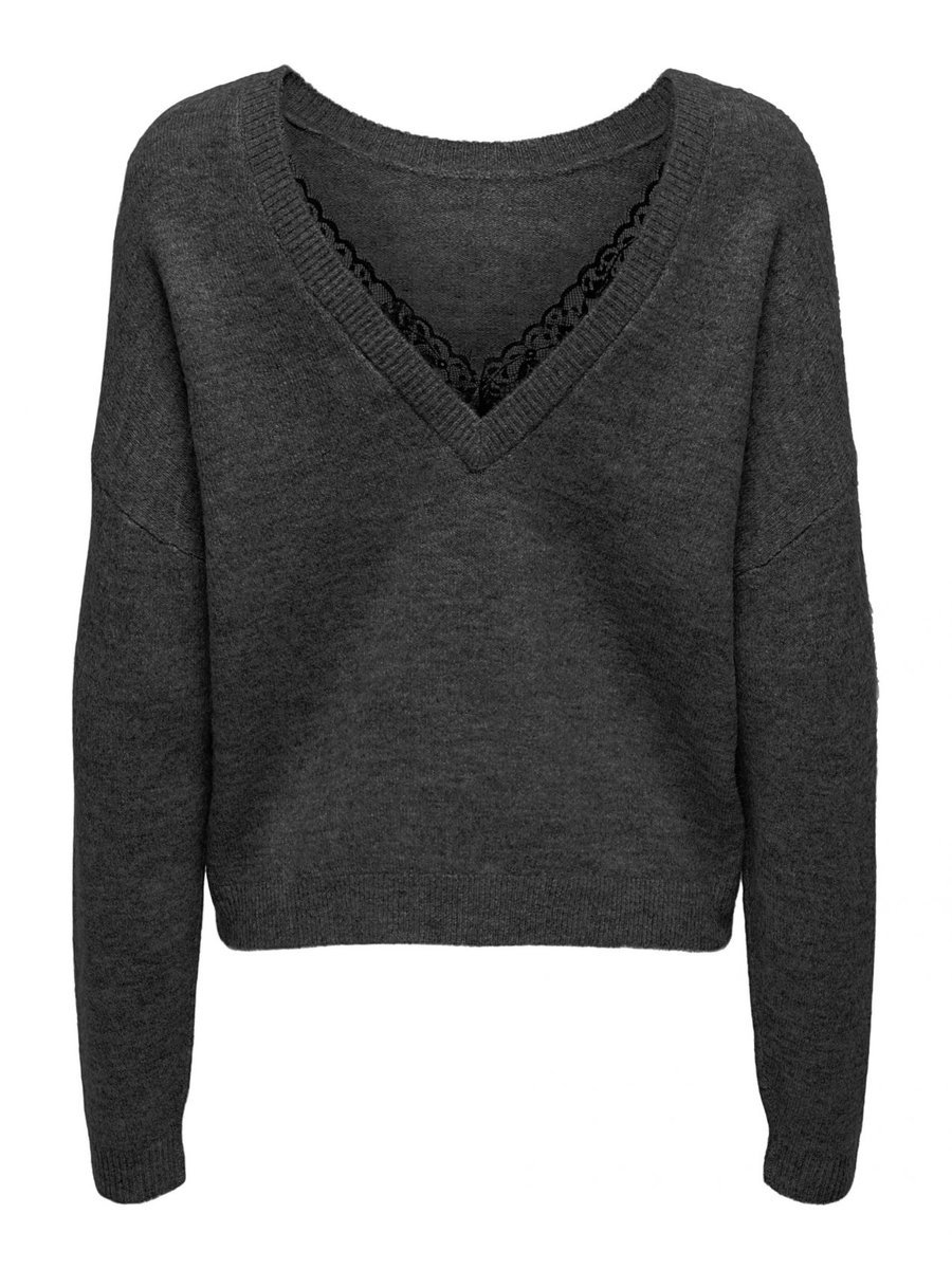 maglie donna only 15329229 manifesta dark grey melange