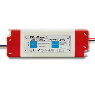 QOLTEC Zasilacz impulsowy LED IP20 | 48W | 12V | 4A 50984 - Zasilacze i transformatory - miniaturka - grafika 1